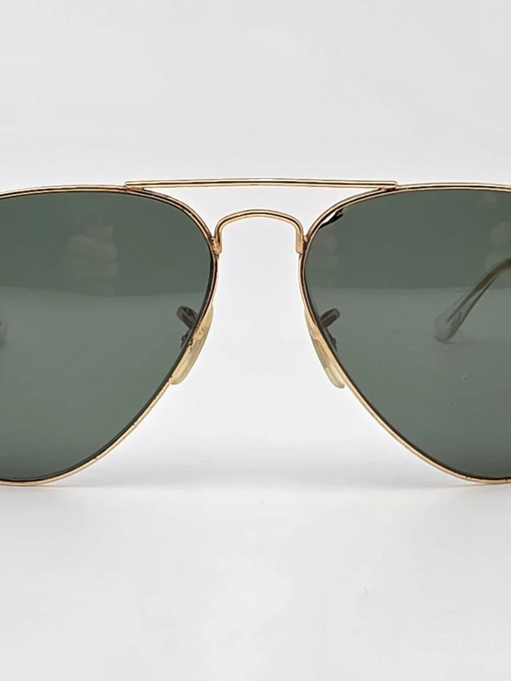 Ray-Ban RB3025 L0205 Arista Gold Frame G-15 Green Lens Aviator Sunglasses w Case